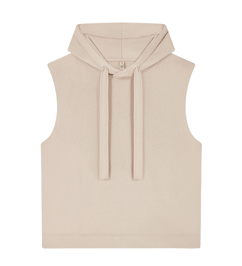 Earth Positive Hoodie Sueded Fawn / XS Earth Positive Women's Athleisure Hooded Tank