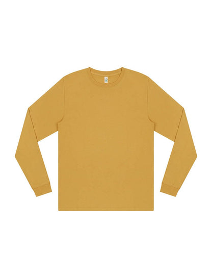 Earth Positive T-Shirt Faded Mustard / XS Earth Positive Premium Long Sleeve T-shirt