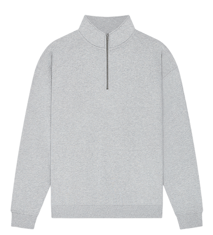 Earth Positive Zip-Thru Light Heather / XS Earth Positive 1/4 Zip Sweatshirt