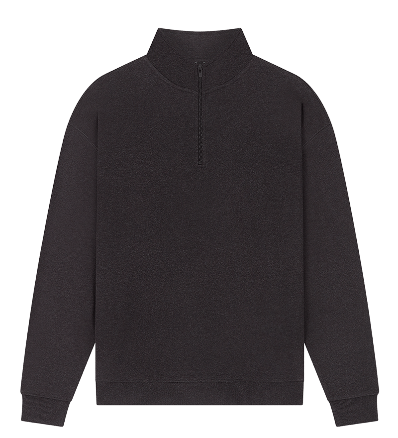 Earth Positive Zip-Thru Black Heather / XS Earth Positive 1/4 Zip Sweatshirt