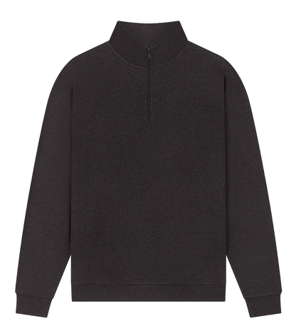 Earth Positive Zip-Thru Black Heather / XS Earth Positive 1/4 Zip Sweatshirt