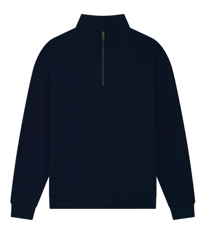 Earth Positive Zip-Thru Dark Navy / XS Earth Positive 1/4 Zip Sweatshirt
