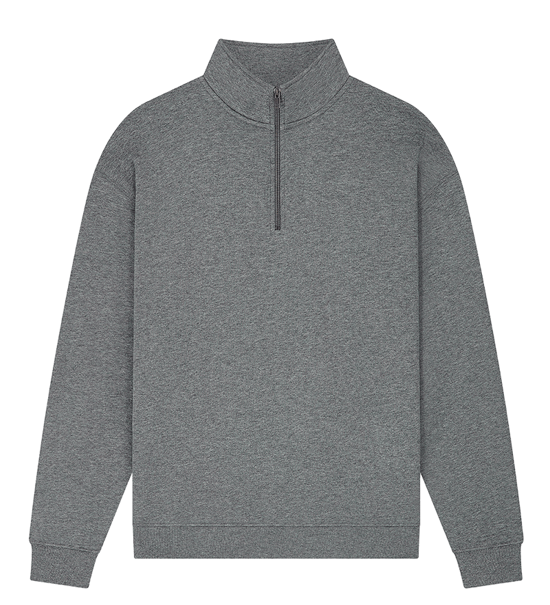 Earth Positive Zip-Thru Dark Heather / XS Earth Positive 1/4 Zip Sweatshirt