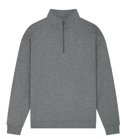 Earth Positive Zip-Thru Dark Heather / XS Earth Positive 1/4 Zip Sweatshirt