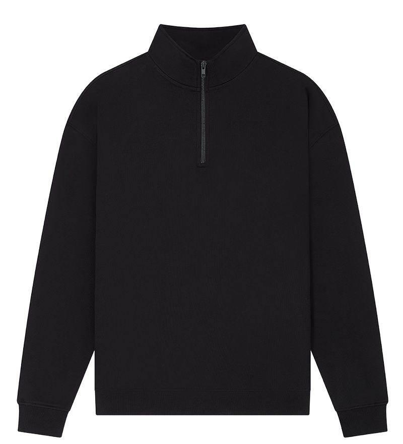 Earth Positive Zip-Thru Black / XS Earth Positive 1/4 Zip Sweatshirt