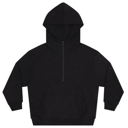 Earth Positive Zip-Thru Sueded Black / 11-12 Yrs / 146-152 cm Earth Positive Children's Half-Zip Hoodie