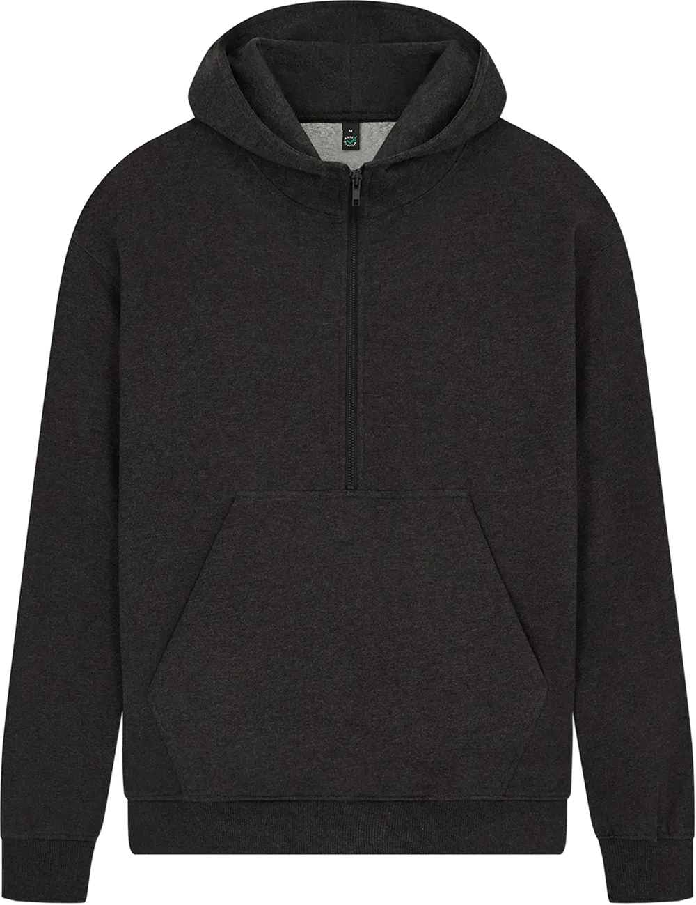 Earth Positive Zip-Thru Black Heather / XS Earth Positive Half Zip Hoodie