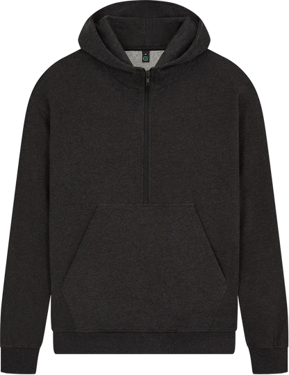 Earth Positive Zip-Thru Black Heather / XS Earth Positive Half Zip Hoodie