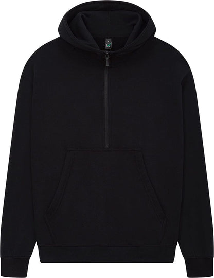 Earth Positive Zip-Thru Sueded Black / XS Earth Positive Women's Half-Zip Hoodie