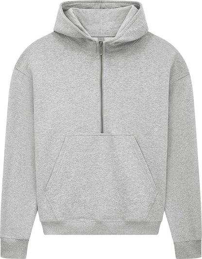 Earth Positive Zip-Thru Sueded Light Heather / XS Earth Positive Women's Half-Zip Hoodie