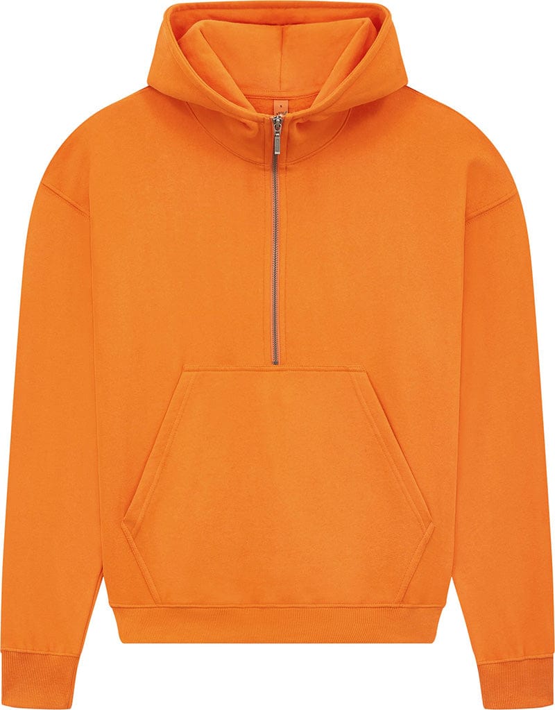 Earth Positive Zip-Thru Sueded Orange / XS Earth Positive Women's Half-Zip Hoodie