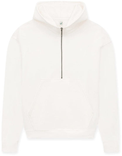 Earth Positive Zip-Thru Sueded Off White / XS Earth Positive Women's Half-Zip Hoodie