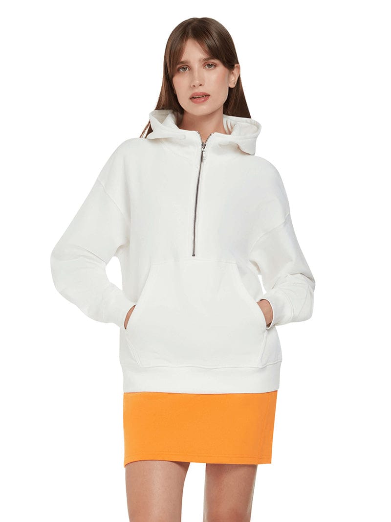 Earth Positive Zip-Thru Earth Positive Women's Half-Zip Hoodie