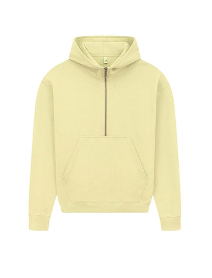 Earth Positive Zip-Thru Sueded Pale Lemon / XS Earth Positive Women's Half-Zip Hoodie