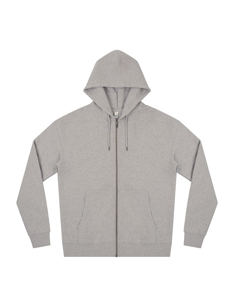 Earth Positive Zip-Thru Light Heather / XS Earth Positive Zip-up Hoodie