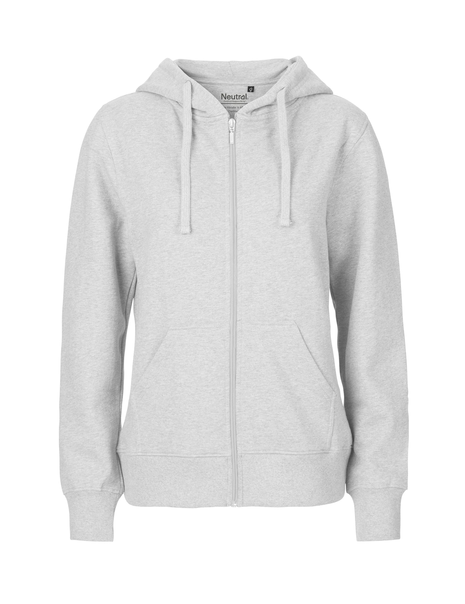 Neutral Sweatshirts & -jacken Ash Grey / XS Ladies' Zip Hoodie
