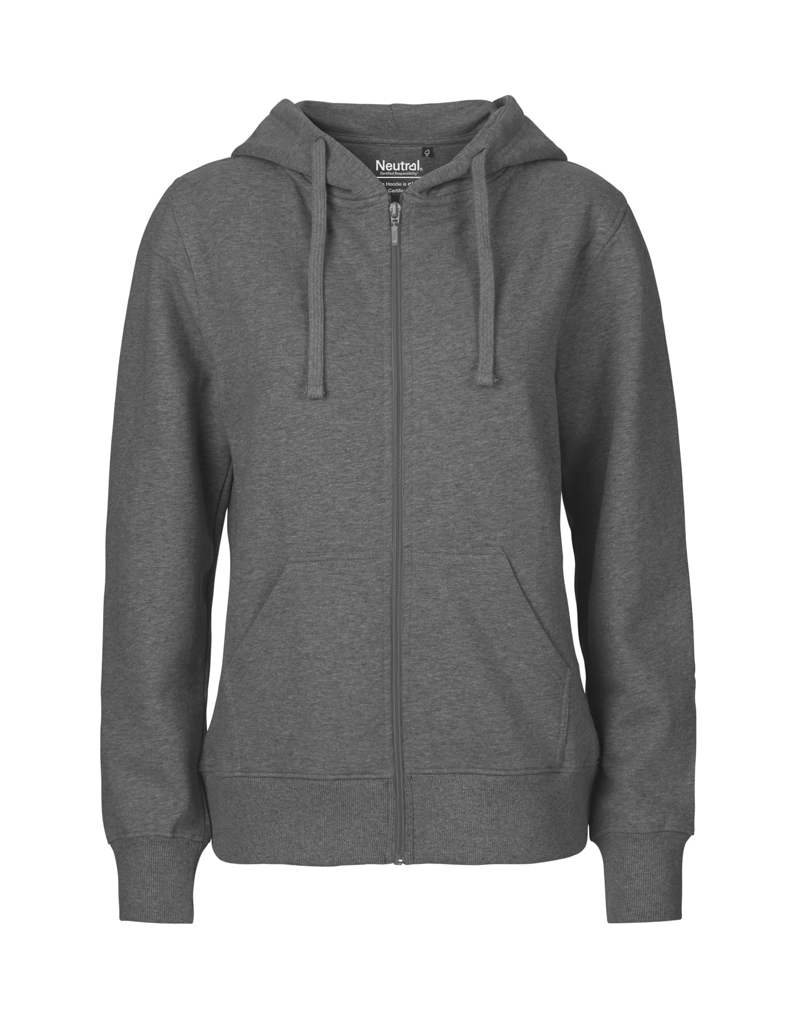 Neutral Sweatshirts & -jacken Dark Heather / XS Ladies' Zip Hoodie