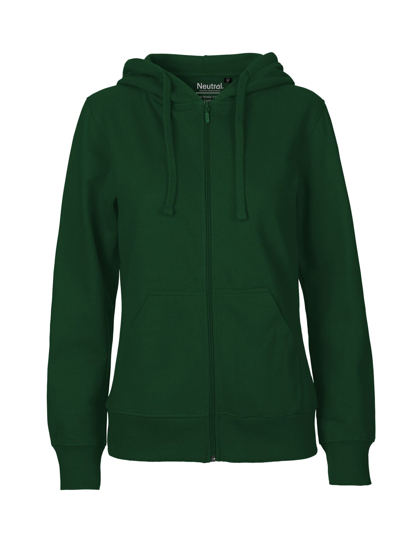 Neutral Sweatshirts & -jacken Bottle Green / XS Ladies' Zip Hoodie