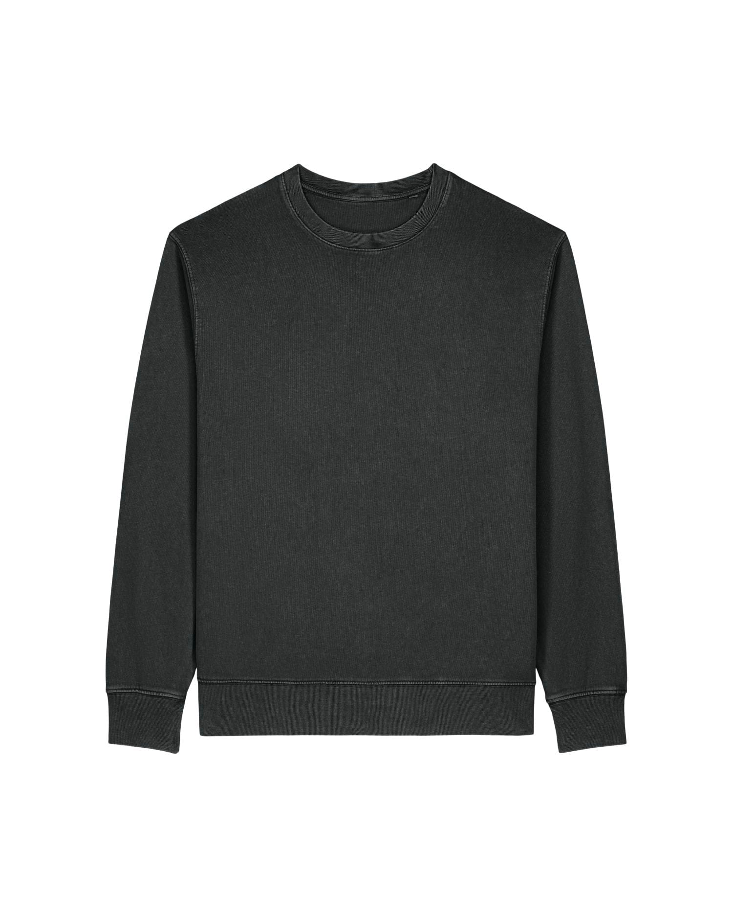 Stanley/Stella Crewneck G. Dyed Black Rock / XXS Matcher Vintage